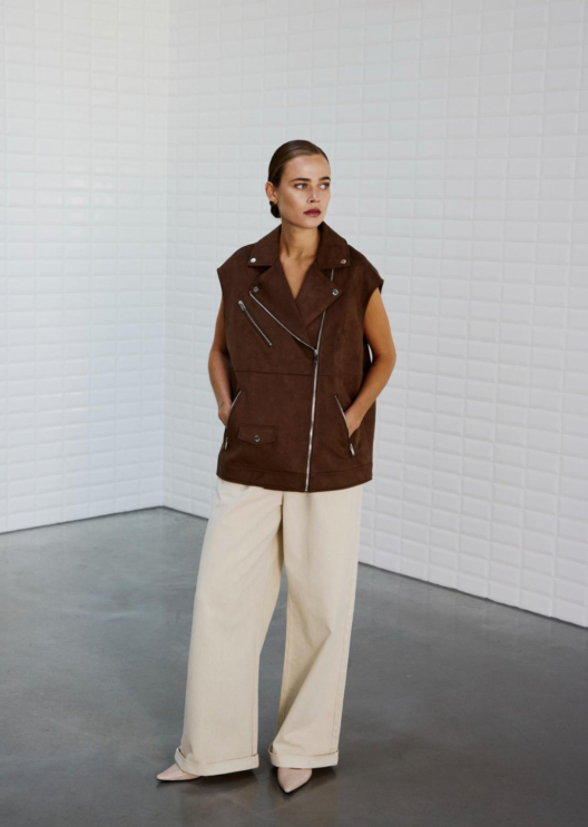 WBLANALINA VEGAN SUEDE VEST