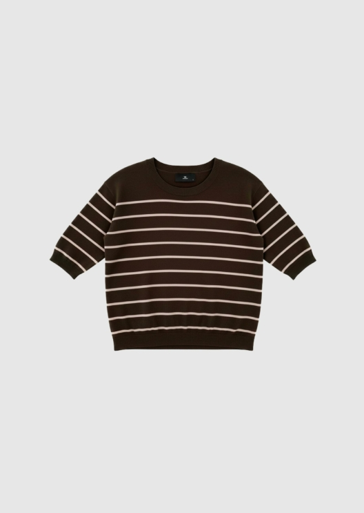 WBLBRENDA SS STRIPE TEE