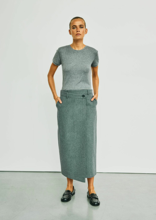 WBLMORE TAILORED MIDI SKIRT