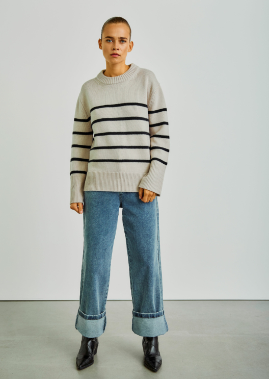 WBLCASSIDY LS STRIPED PULLOVER