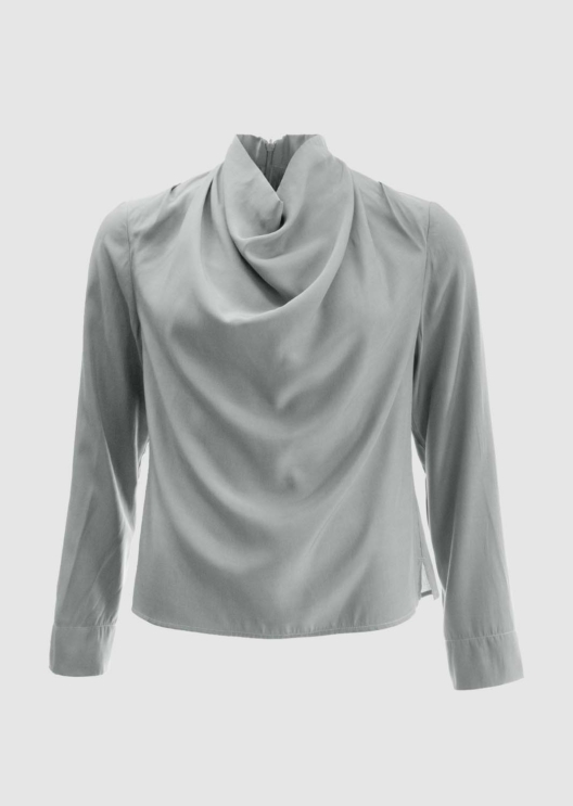 WBLALBERTINE DRAPY NECK BLOUSE