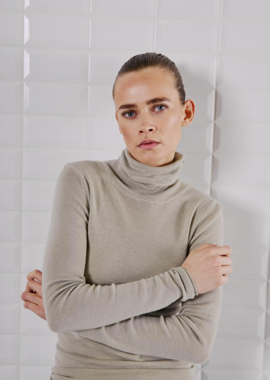 WBLTESSA LS WOOL TURTLENECK