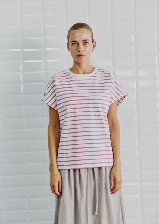 WBLFLORENCE SS STRIPE TEE