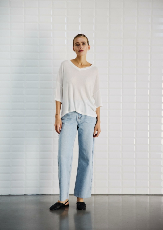 WBLJOSEFINE SS V-NECK TEE