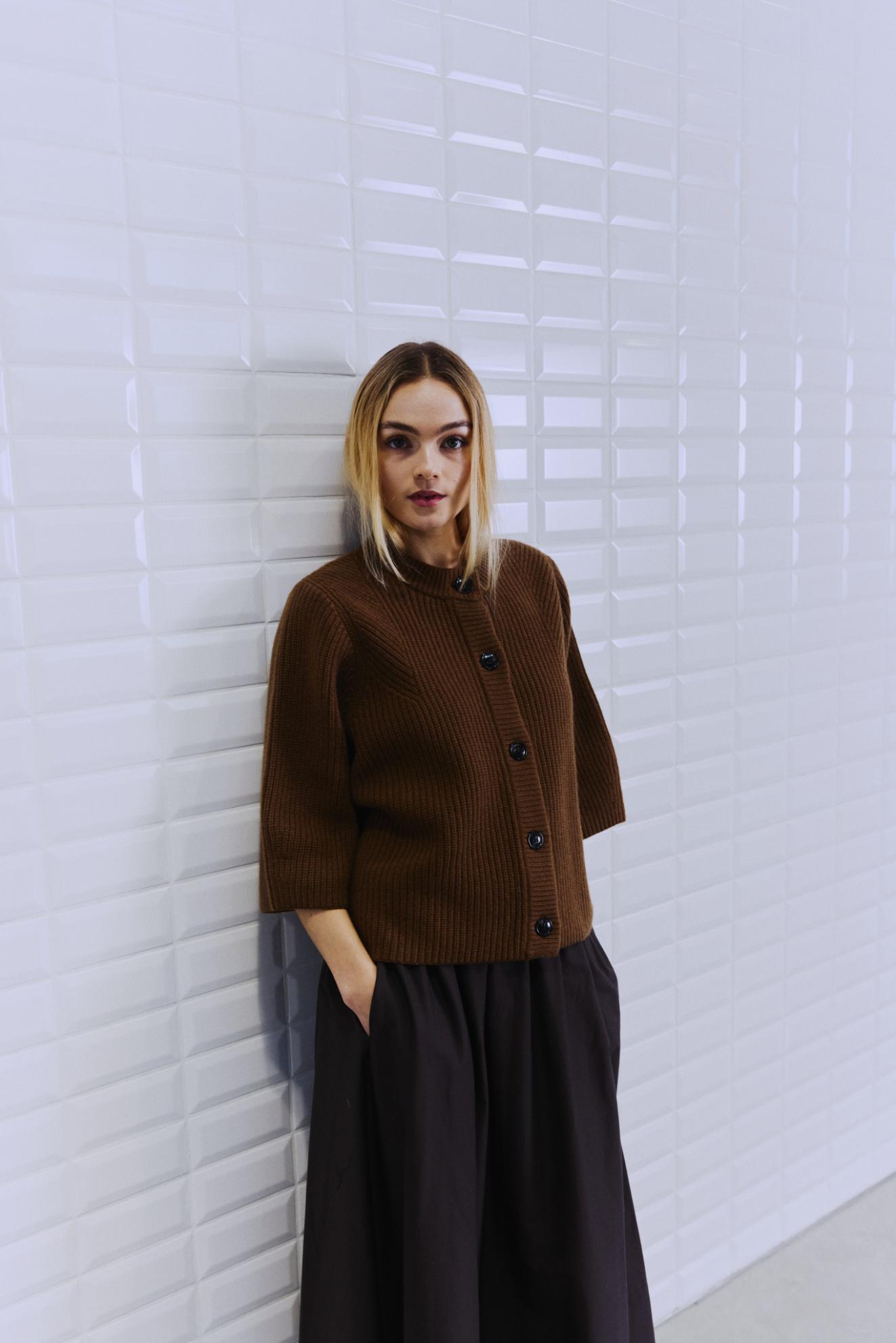 Strik: WBLVIVIANNA HS SLEEVE CARDIGAN (Størrelse: L)