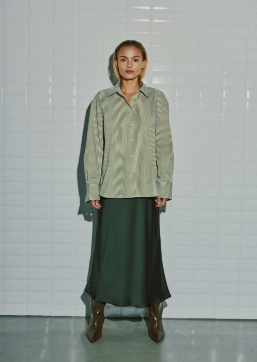 WBLDAGMAR SATEEN MIDI SKIRT