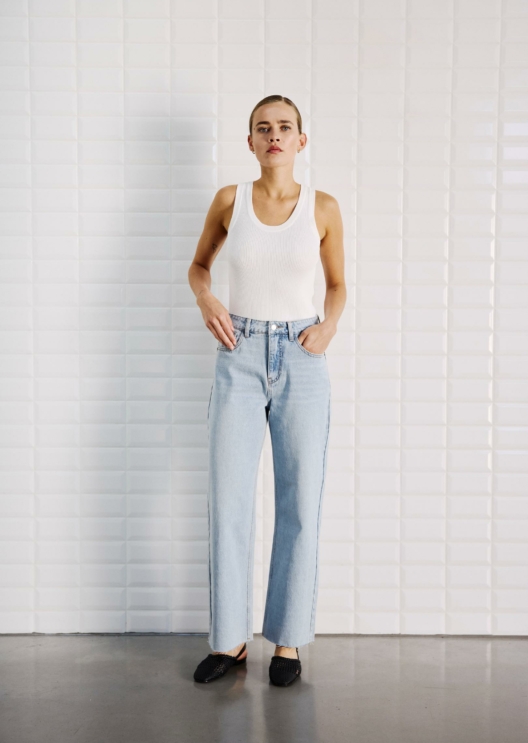 WBLABIGALE HW STRAIGHT JEANS