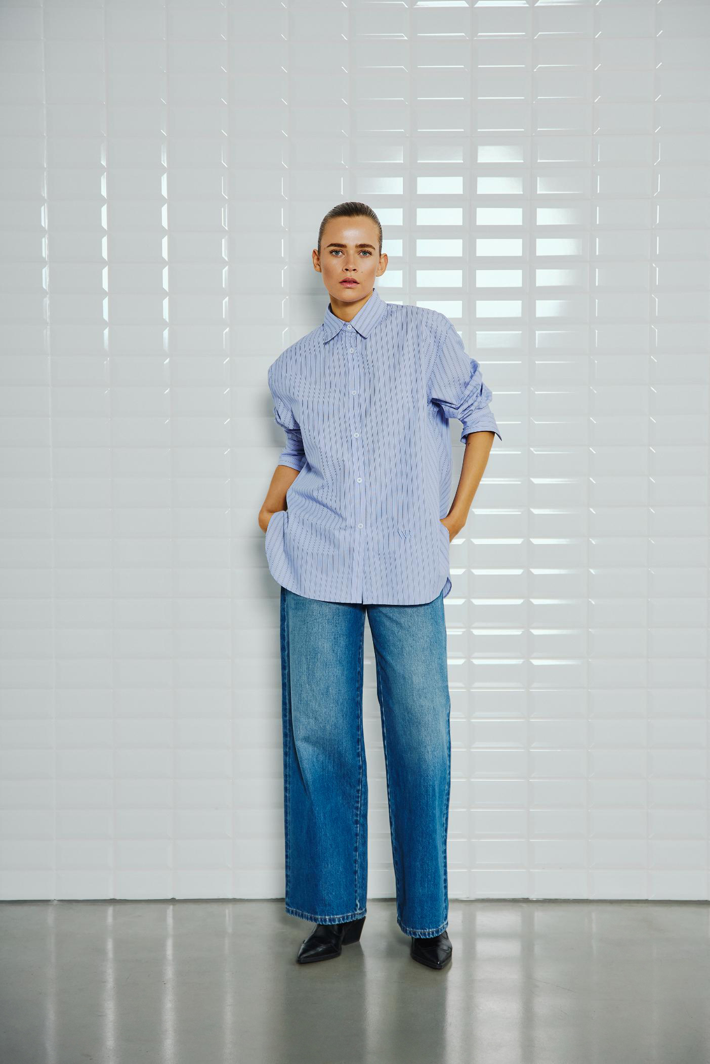 Skjorter: WBLNOA LS STRIPED SHIRT (Størrelse: XL)