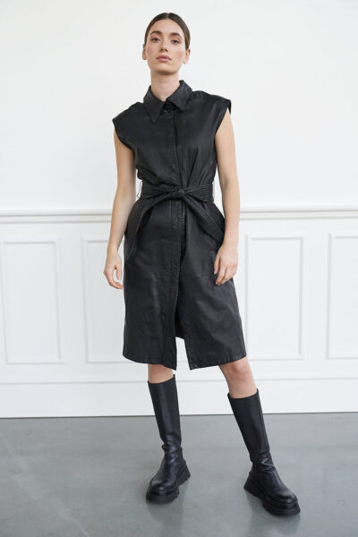 WBLPHOEBE LEATHER DRESS