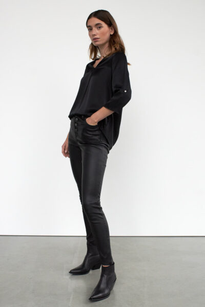 WBLJULES PORTO V-NECK SILK TOP