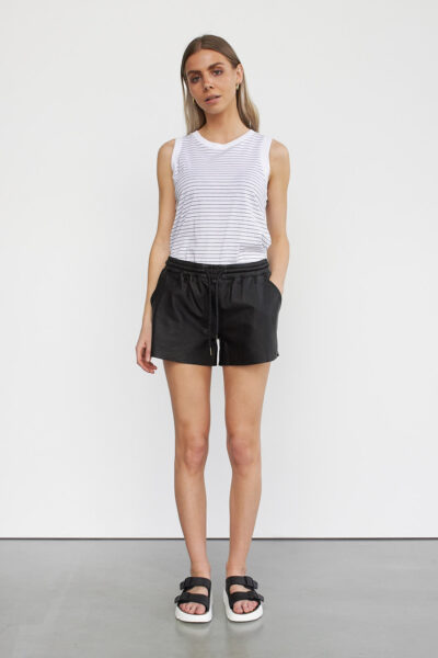 WBLPLAY LEATHER SHORTS