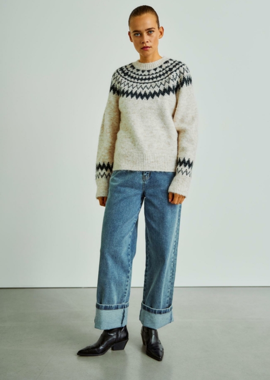 WBLIVY LS FAIR ISLE PULLOVER