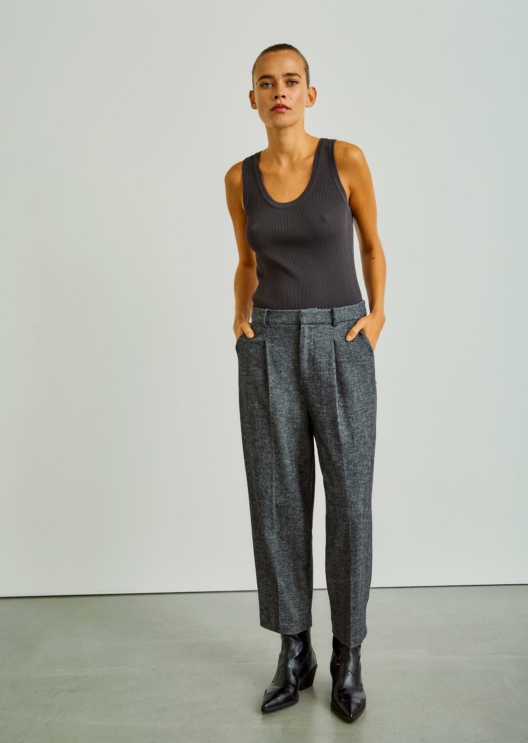 WBLTHILLA BARREL LEG WOOL PANT
