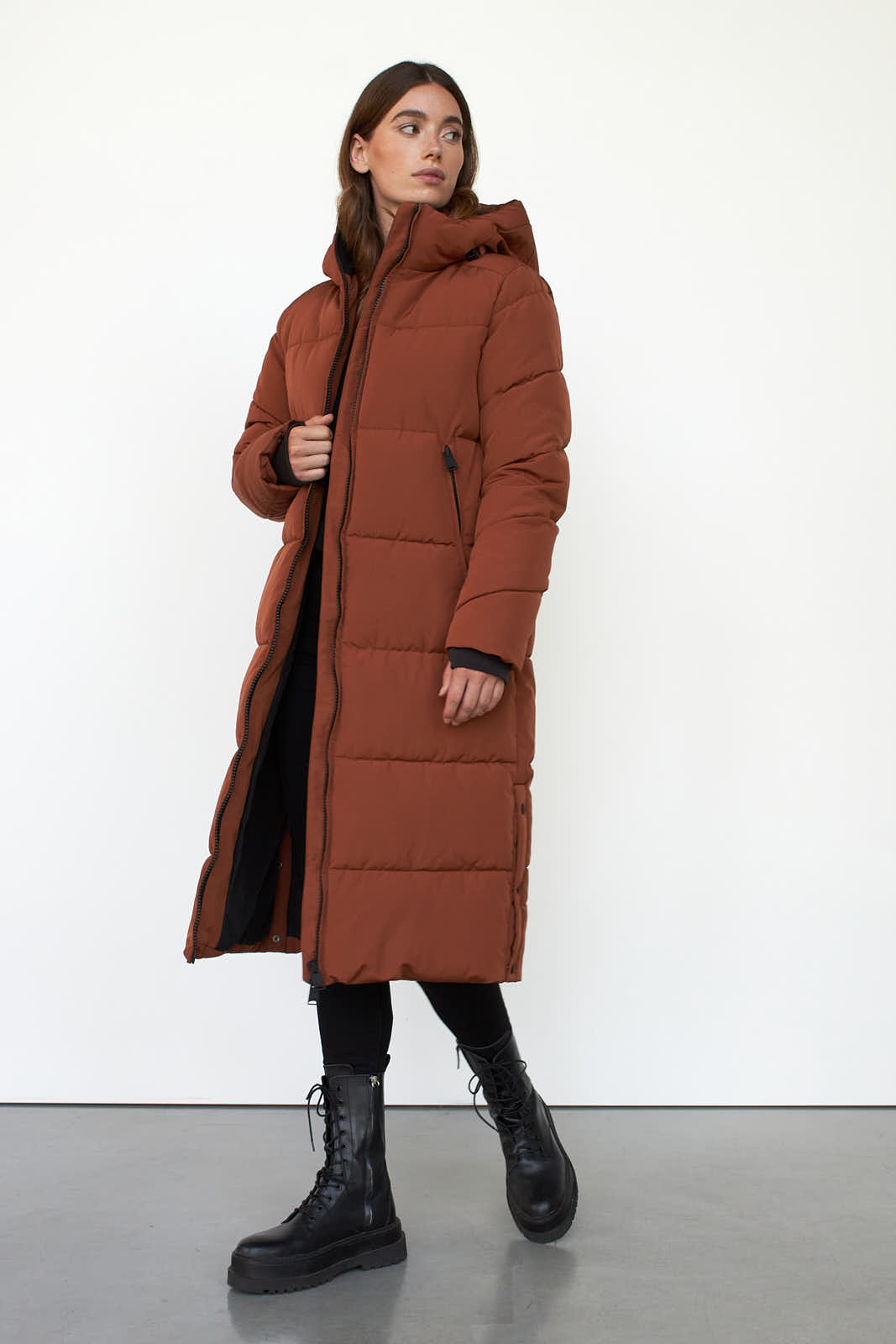 Big long puffer coat online