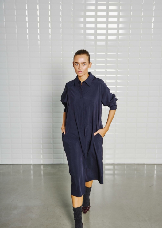 WBLJOLINE LS MIDI DRESS