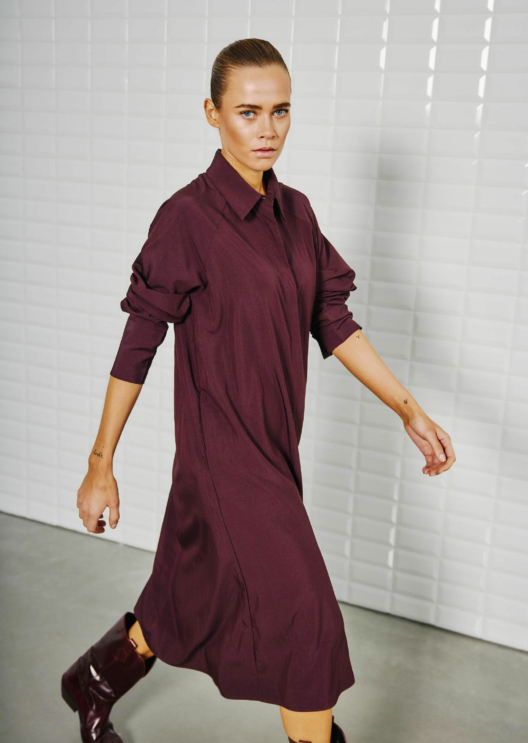 WBLJOLINE LS MIDI DRESS
