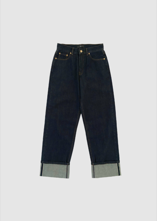 WBLHAZEL BLUE TURN UP JEANS