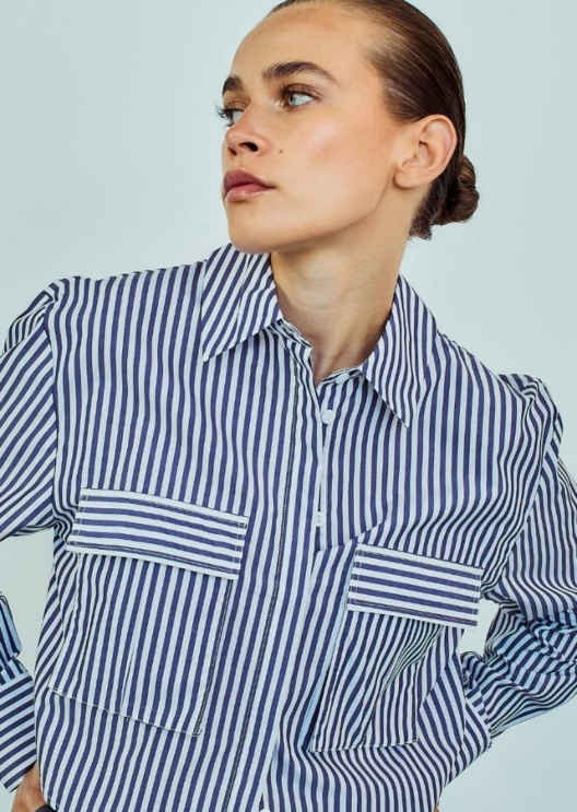 WBLLEMON LS CROPPED SHIRT