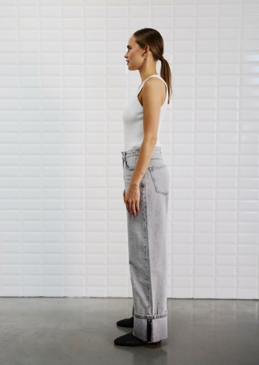 WBLHAZEL HW TURN UP JEANS