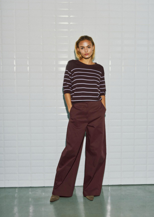 WBLBRENDA SS STRIPE TEE