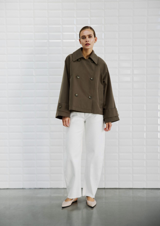 WBLJIMBERLY SHORT TRENCH COAT