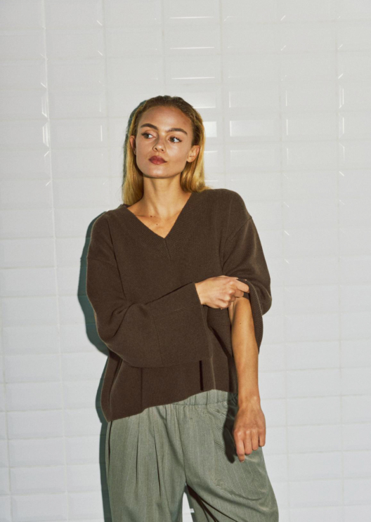 WBLCAMILLA LS V-NECK PULLOVER