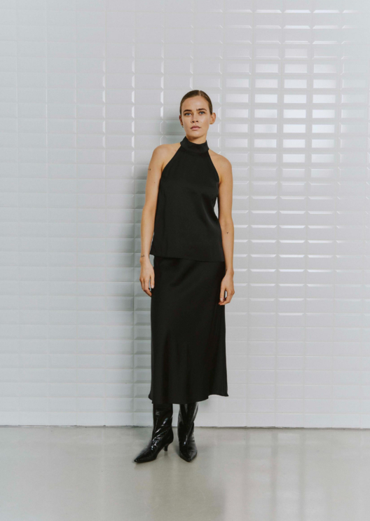 WBLDAGMAR SATEEN MIDI SKIRT