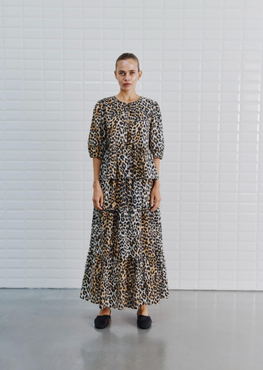 WBLAMINA TIE FRONT PEP TOP