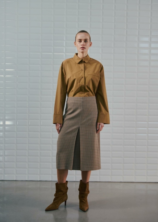 WBLJACKIE CHECKED SKIRT