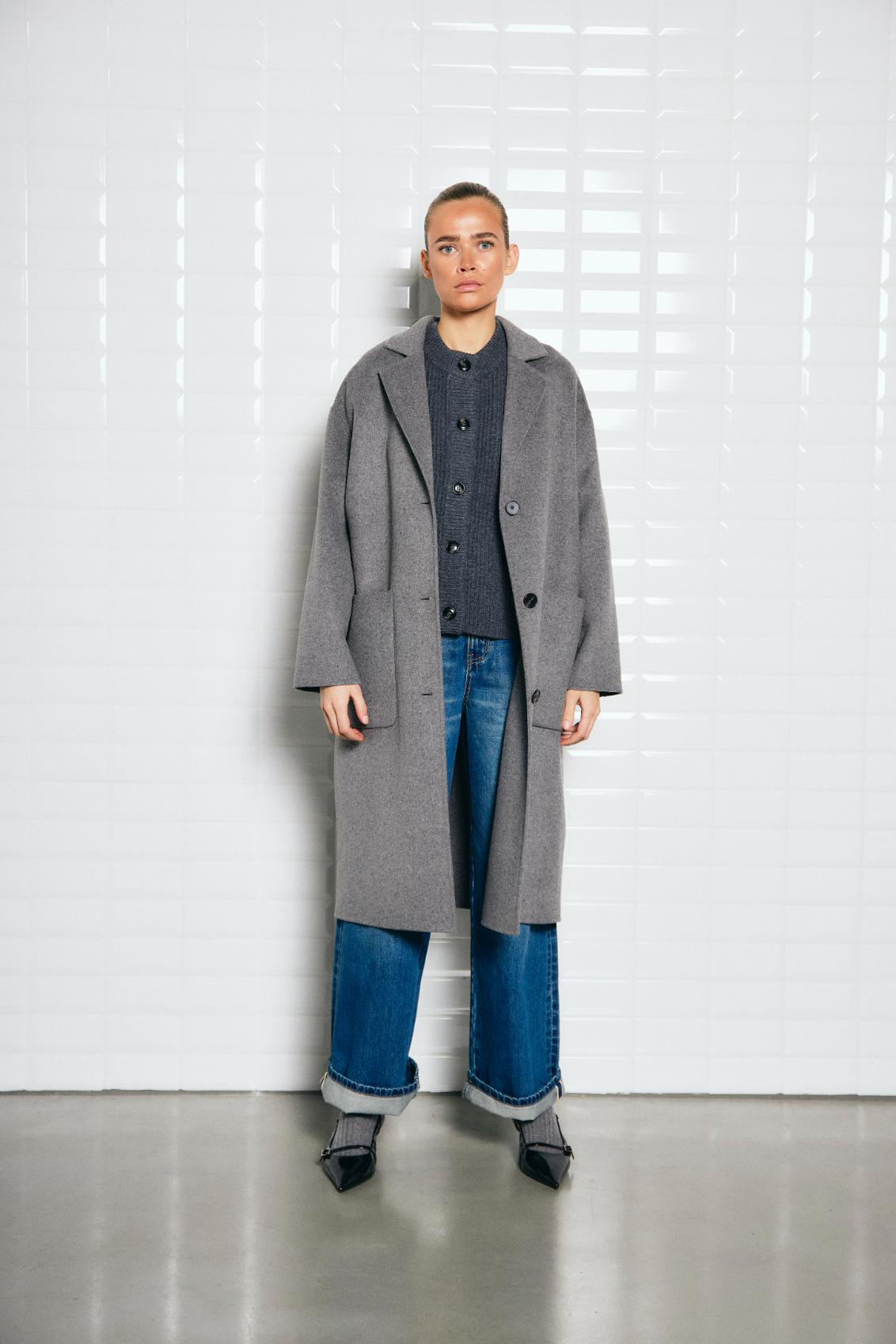 Jacken: WBLCELINE WOOL COAT (Size: XL)