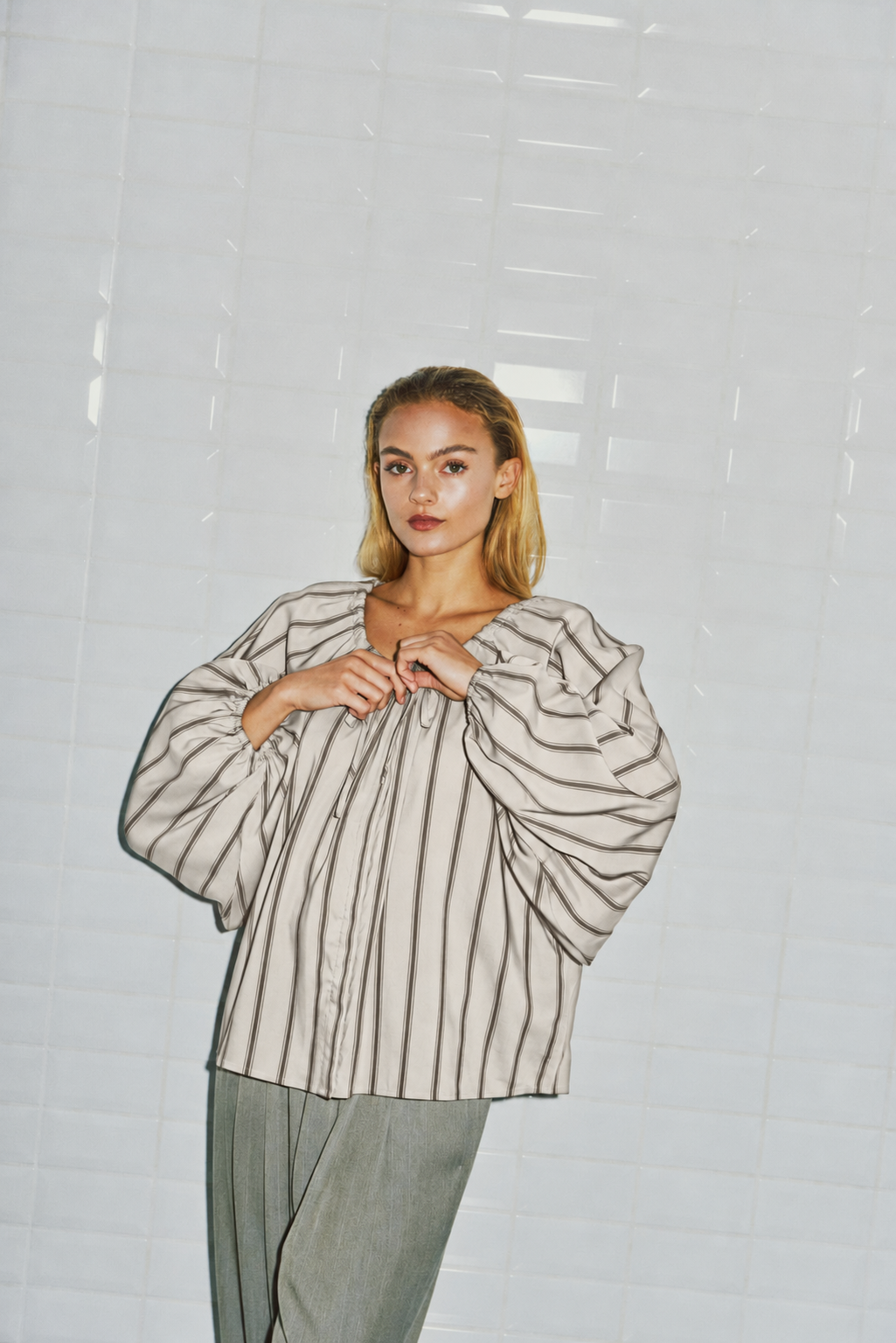 Blusen: WBLRHIANNA WIDE SLEEVE BLOUSE (Size: XS)