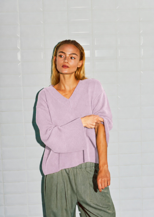 WBLCAMILLA LS V-NECK PULLOVER