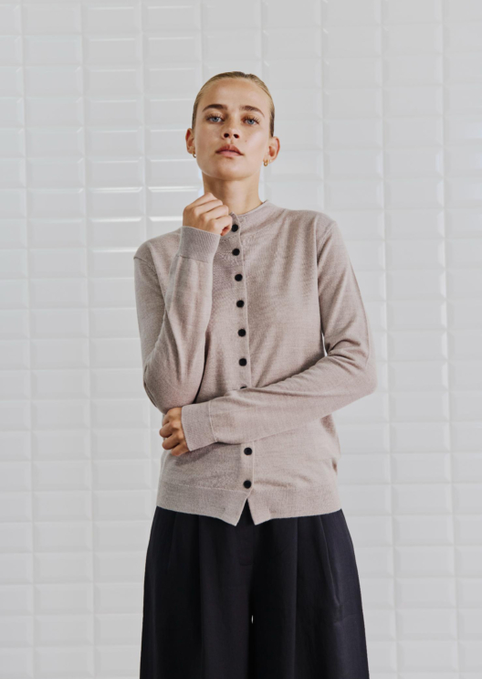 WBLKAI LS CARDIGAN