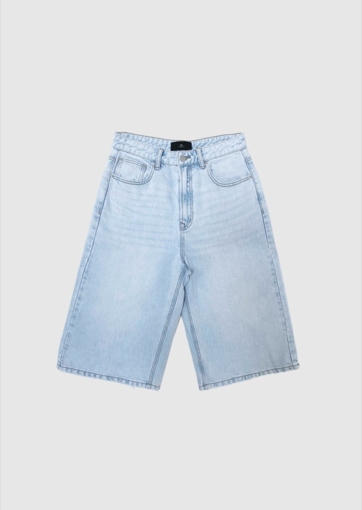 WBLGALA BLUE HW DENIM BERMUDA