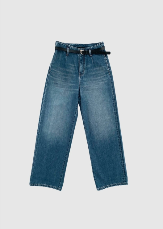 WBLMILA HW WIDE DENIM PANT
