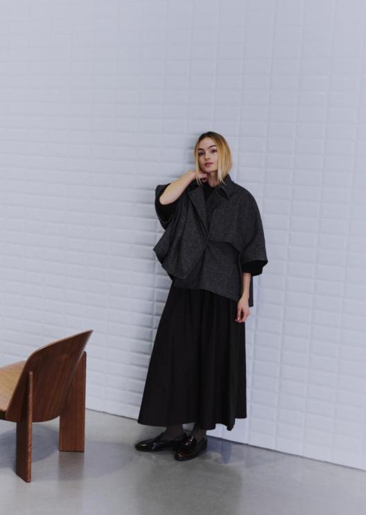 WBLMEDUSA TRENCH WOOL CAPE