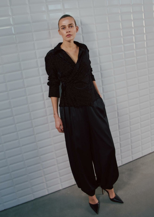 WBLCYRUS DRAPY BALOON PANT