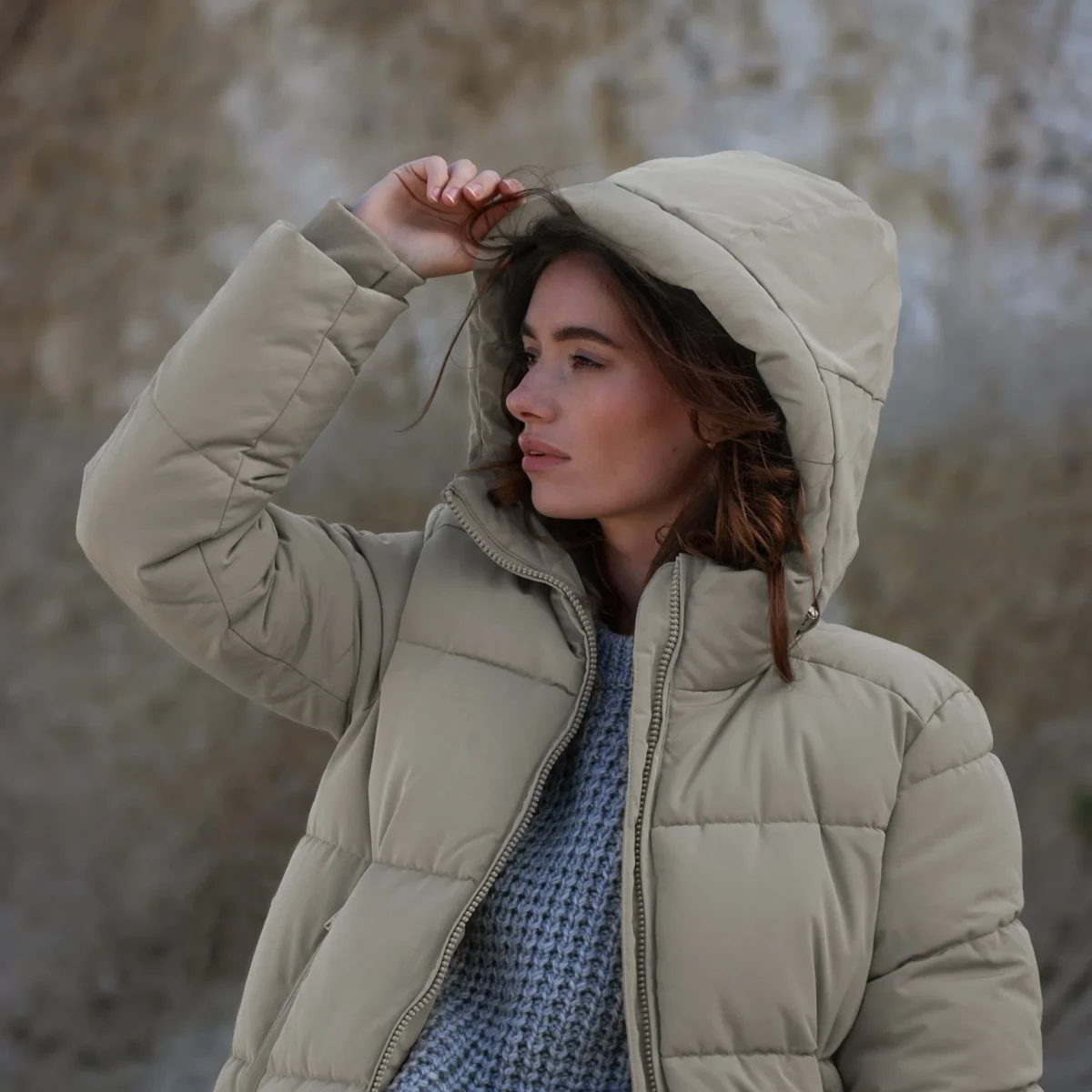 WBLGLORIAN LONG PUFFER COAT MISTRAL GREY CAMPAIGN 09 copy