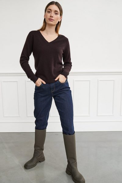 WBLPEARL V CASHMERE PULLOVER