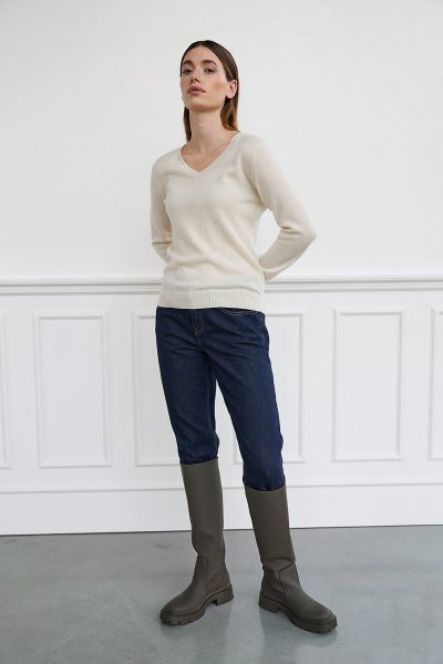 WBLPEARL V CASHMERE PULLOVER