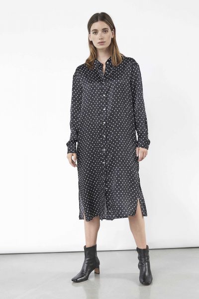 WBLDREW PORTO SILK DOT DRESS