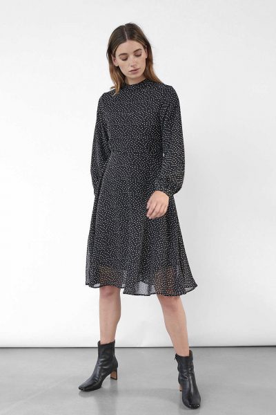 WBLJENNIFER ROME LS MIDI DRESS