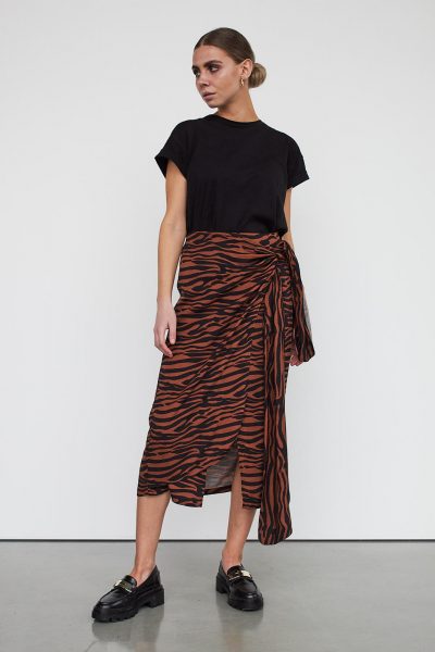 WBLCATHRINE CITY WRAP SKIRT