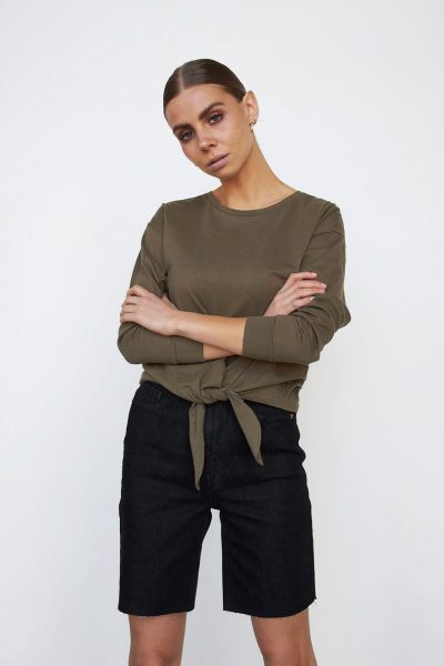 WBLMOON LS KNOT TOP