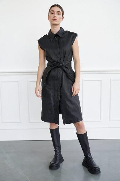 WBLPHOEBE LEATHER DRESS