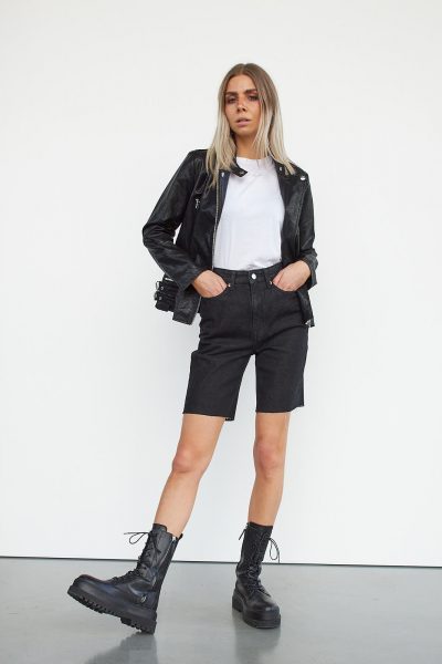 WBLFIRST FAUX LEATHER JACKET
