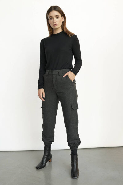 WBLSANA HERRINGBONE CARGO PANT