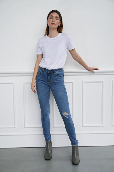 WBLNELLY ACE SKINNY MW JEANS