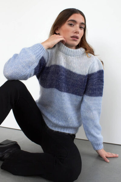 WBLASTRID MOHAIR JUMPER STRIPE