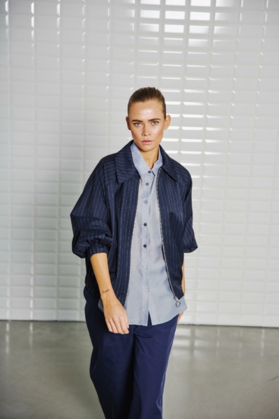 WBLVALENTINA STRIPED BOMBER